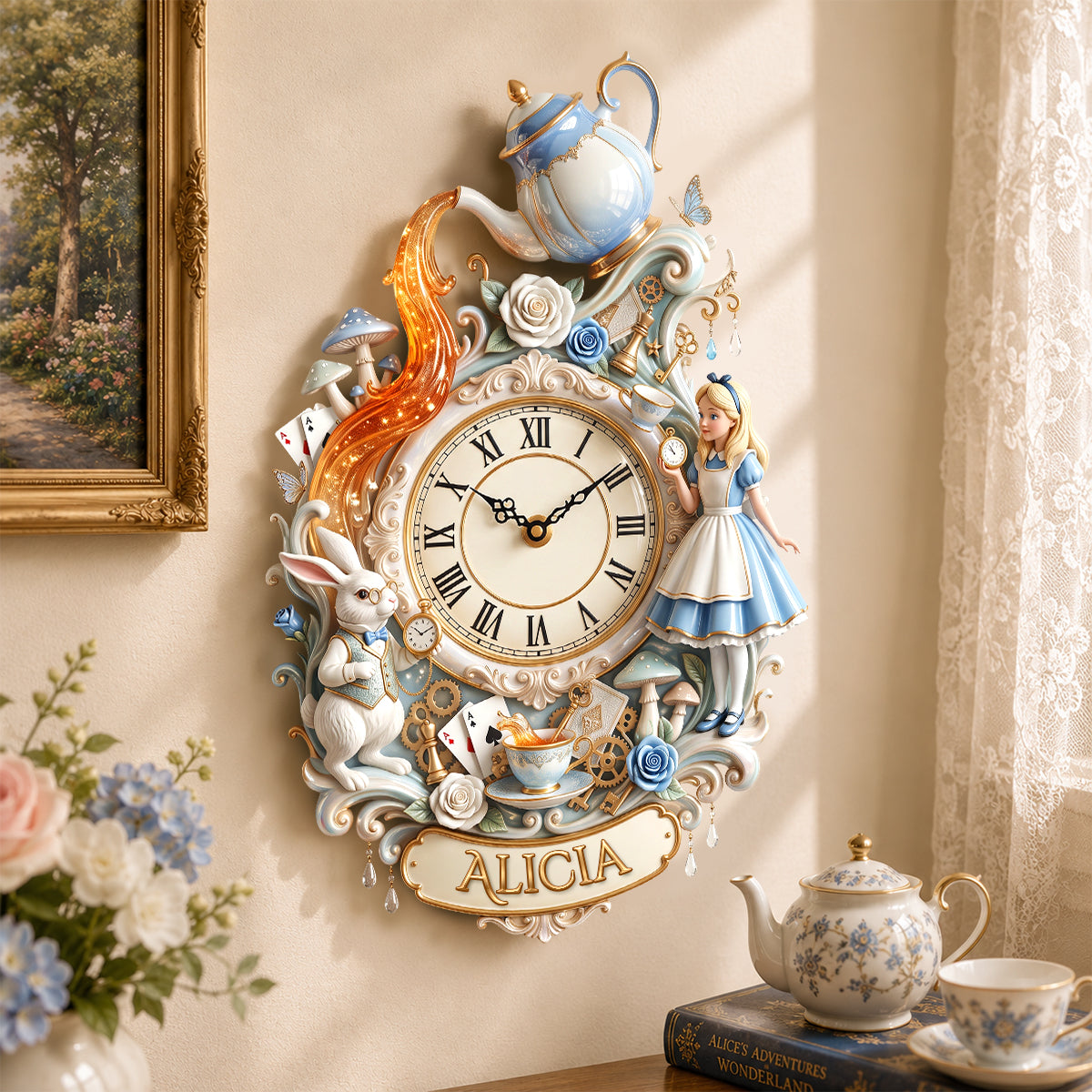 Magical Acrylic Hanging Wall Clock Personalized Gifts for Fantasy Lovers 03PGDH150726-Homacus