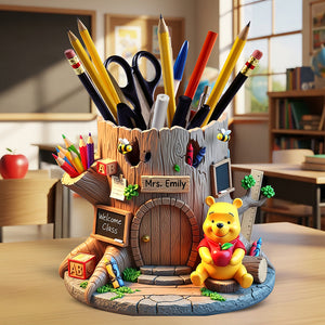 Back To School Wooden Pen Holder – Personalized Gifts For Teacher 05toqn280725-Homacus