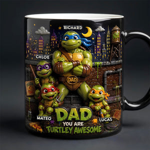 Funny Fighter Dad And Kids Magic Mug - Personalized Gifts For Dads 05todt300426-Homacus