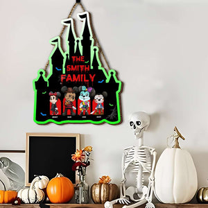 Personalized Gifts For Family Wood Sign Halloween 02XQMH150824-Homacus