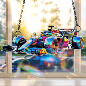 Master The Speed Suncatcher Ornament Personalized Gifts For Auto Racing Fans 03TGLU230725-Homacus