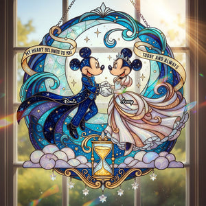 Timeless Love Suncatcher Ornament - Personalized Gifts For Couple 05patn161225-Homacus