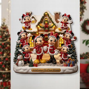 Family Christmas Wood Sign - Personalized Gifts For Family 01pgqn291025-Homacus