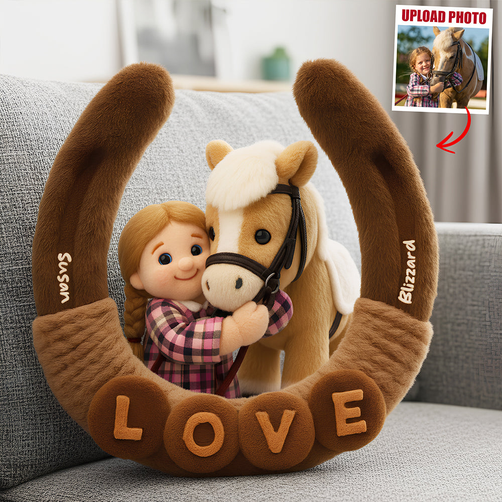 Horse Lovers Pillow Custom Photo Gifts 04NADT111125-Homacus