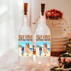 Personalized Gifts For Mom Bottle Lamp 02natn140225 Hey Mom You Are Doing Great Job-Homacus