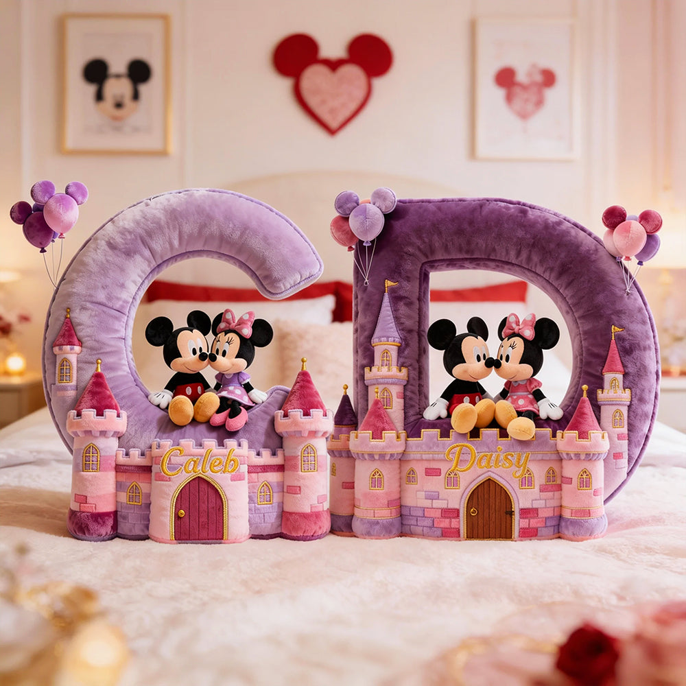 Lovely Couple Alphabet Custom Shaped Pillow - Personalized Gifts For Couple 02ohta131225-Homacus