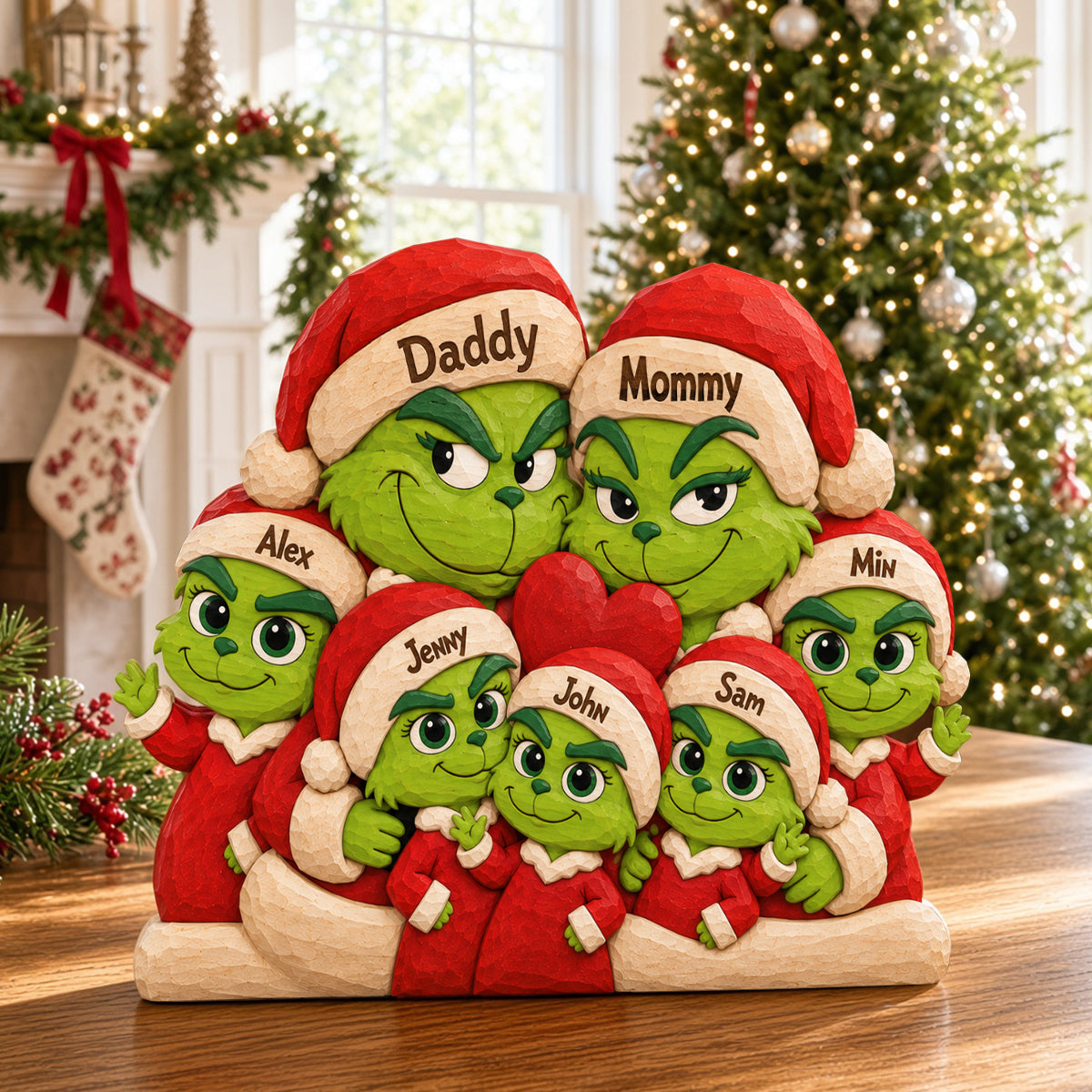 Festive Trouble Family Acrylic Plaque - Personalized Gift For Family 05NATN070926