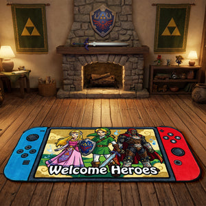 Gaming Console Custom Shape Doormat - Gifts For Game Lover Doormat 03NAQN290126-Homacus