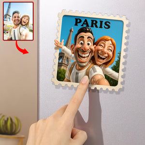 Travel Memories Acrylic Fridge Magnet – Custom Photo Gifts For Couple 04naqn131125-Homacus