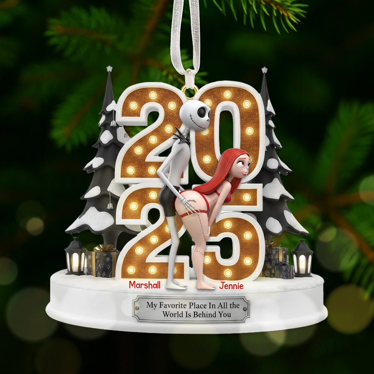 Personalized Gifts For Couple Christmas Ornament 05ohmg161025-Homacus