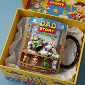 Funny Astronaut Dad Heat Changing Mug - Personalized Gifts For Dads 03tylu090526-Homacus