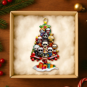 Horror Christmas Tree Ornament, Personalized Gifts For Horror Fans 02qhdt071025-Homacus