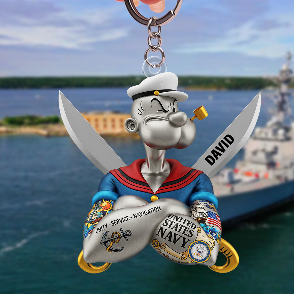 Holiday Heroes Keychain – Personalized Christmas Gifts For Proud Veterans 02natn180625-Homacus