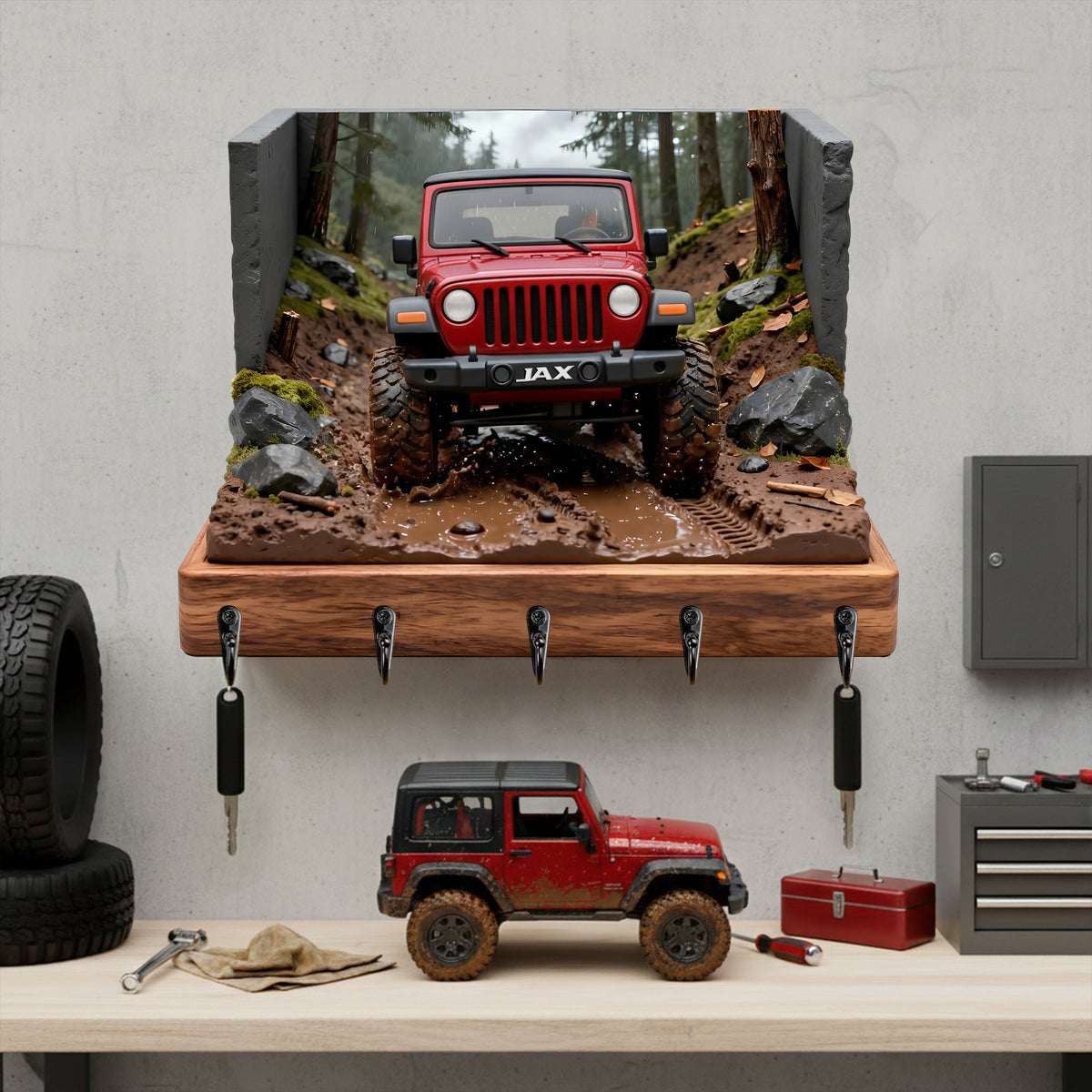 Trail Mud Master Acrylic Key Hanger - Personalized Gifts For Off-Road Car Lovers 04tolu191225-Homacus