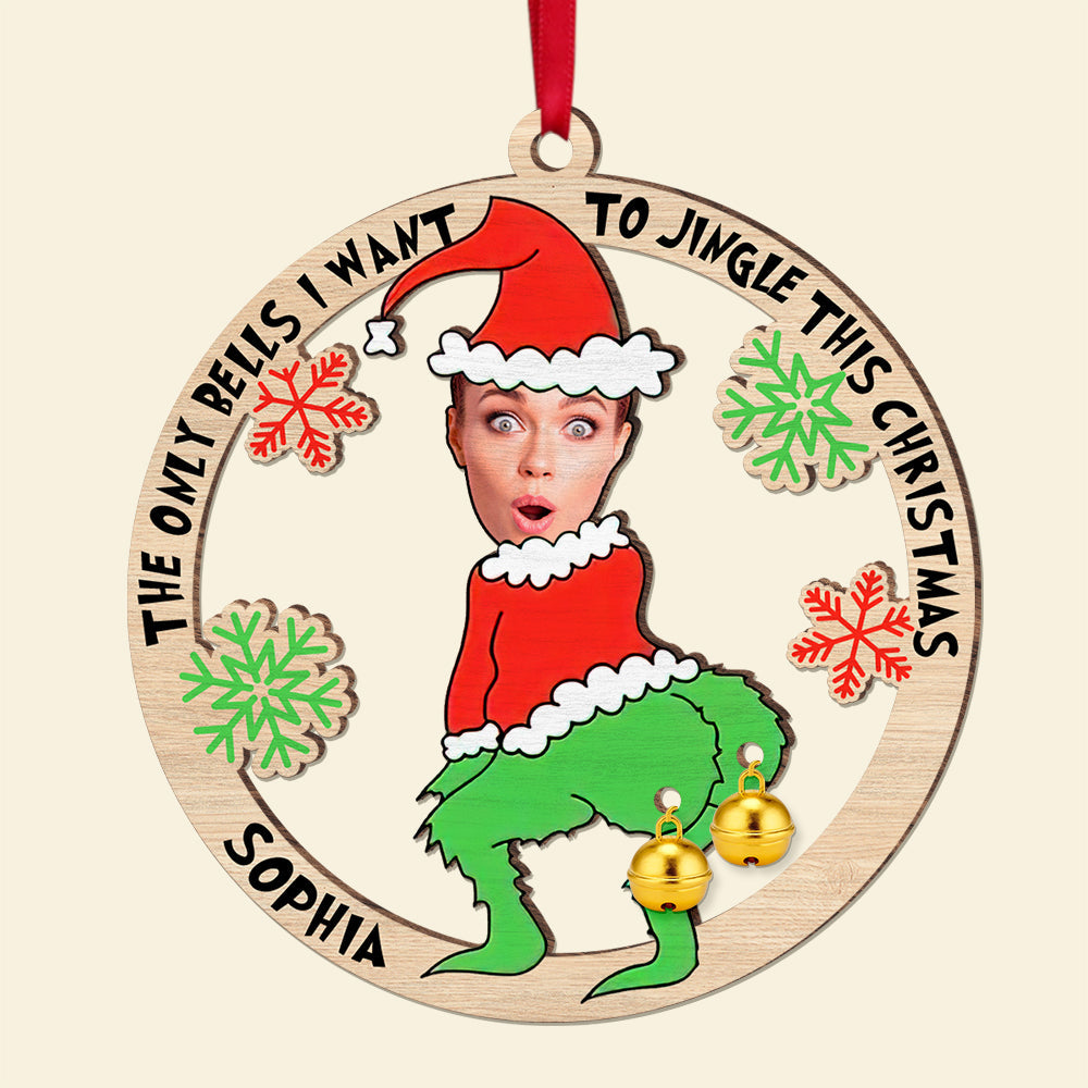 Custom Photo Gifts For Couple, Christmas Wood Ornament 05TOQN141024-Homacus