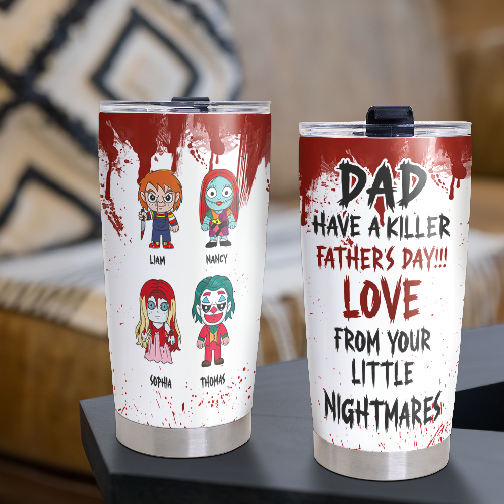 Horror Dad 20oz Tumbler - Personalized Gifts For Dad 03OHPU050525HA-Homacus