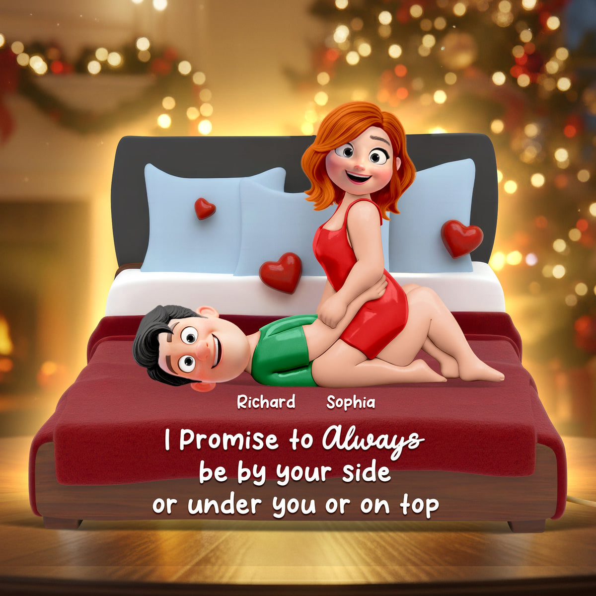 Naughty Couple Acrylic Light Box - Personalized Gifts For Couple 06naqn051125-Homacus