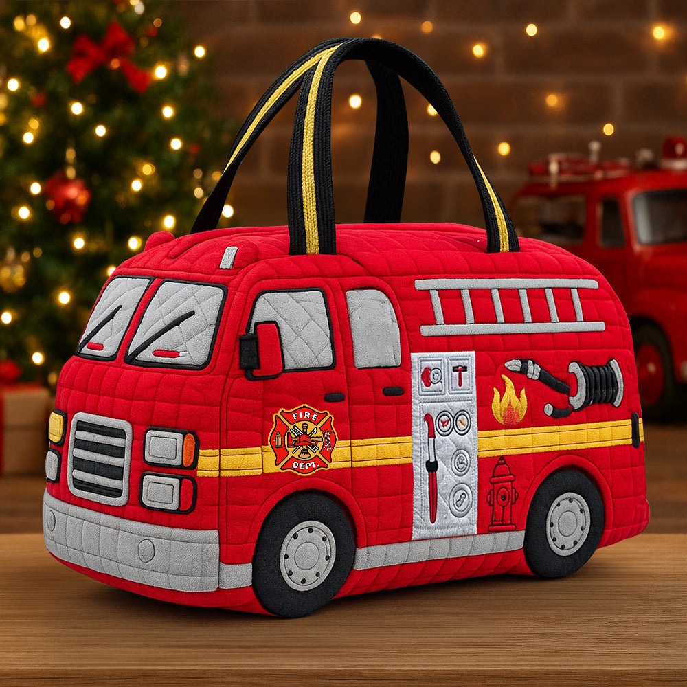 Firefighter Christmas Quilted Duffle Bag Gifts For Firefighter 03HYTN060925