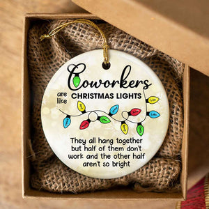 Personalized Gifts For Coworkers Ceramic Ornament Christmas Light 06ACDT201124-Homacus