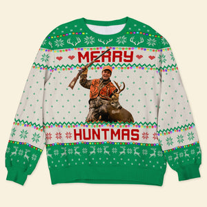 Custom Photo Gifts For Hunting Lovers Ugly Sweater 05acqn021024-Homacus