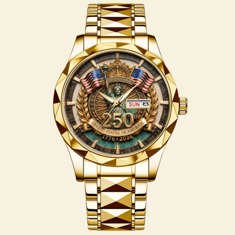 250th Anniversary Stainless Steel Men's Watch 03PAQN300126-Homacus