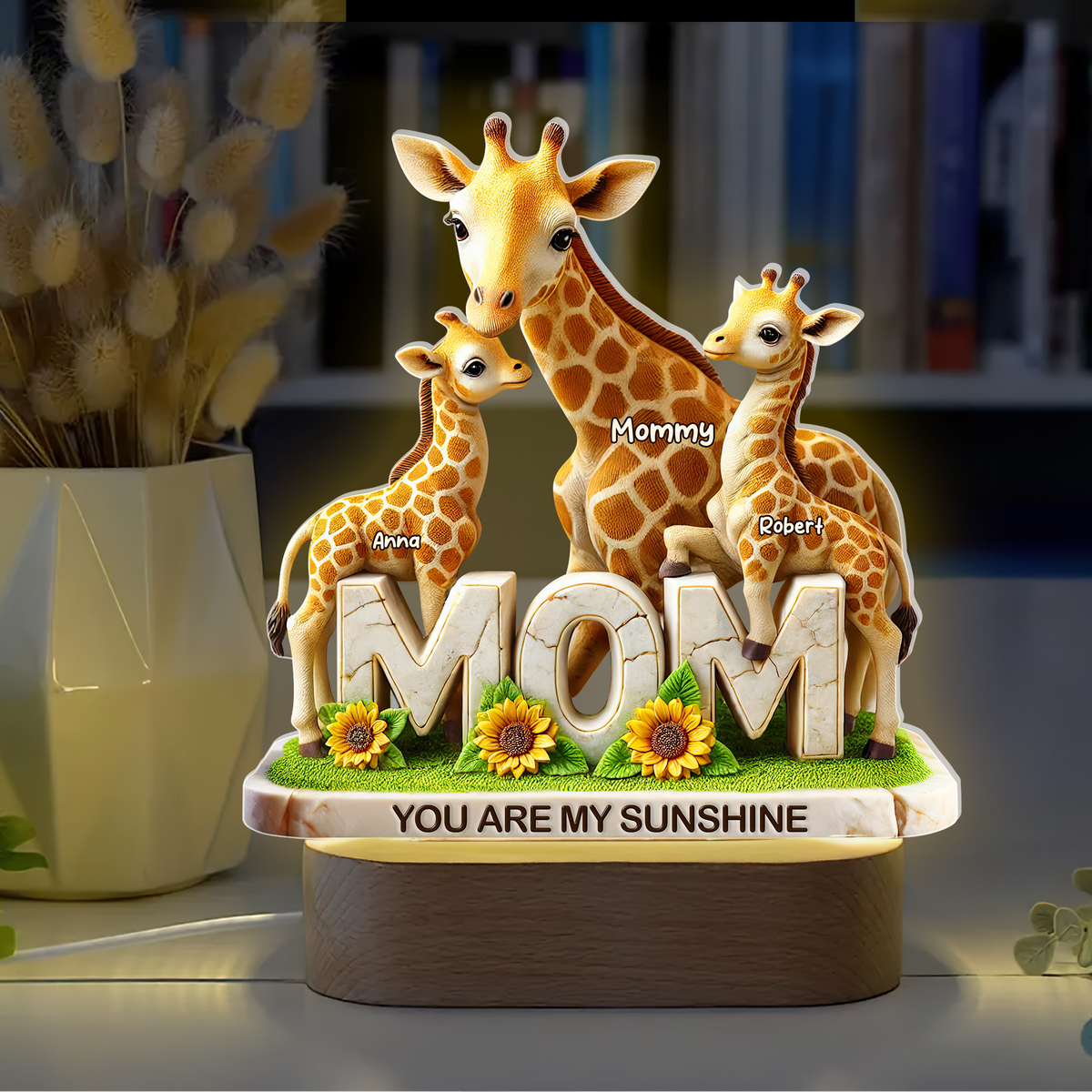 Giraffe Mom Led Light - Personalized Gifts For Mom 02hupu230425-Homacus