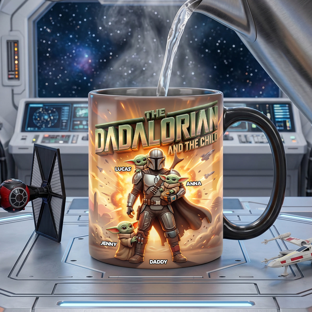The Warrior Dad And Kids Magic Mug - Personalized Gifts For Dad 03natn150426-Homacus