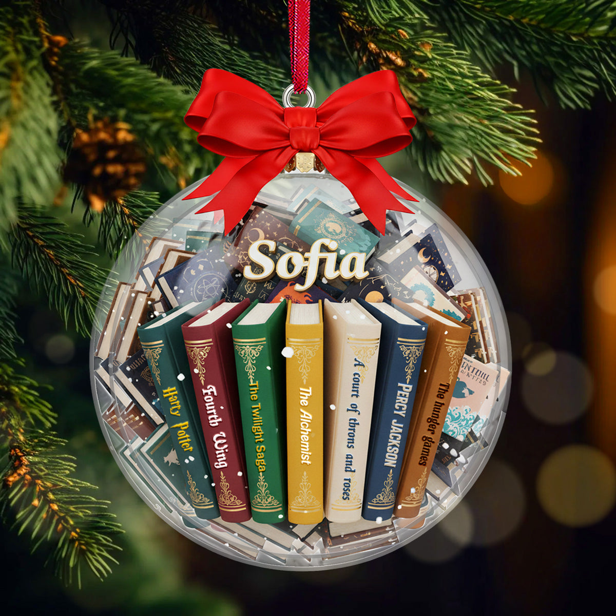 Bookmas Acrylic Ornament, Personalized Gifts For Book Lovers 09hymg151125-Homacus