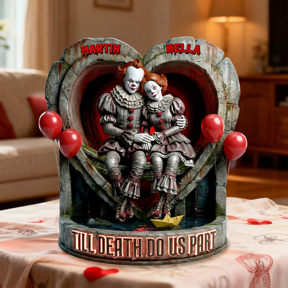 Gothic Love Couple Acrylic Plaque - Personalized Gift For Couples 02PAMG030226-Homacus