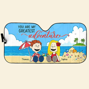 Personalized Gifts For Couple Windshield Sunshade 02xqqn230125pa Summer Vacation-Homacus