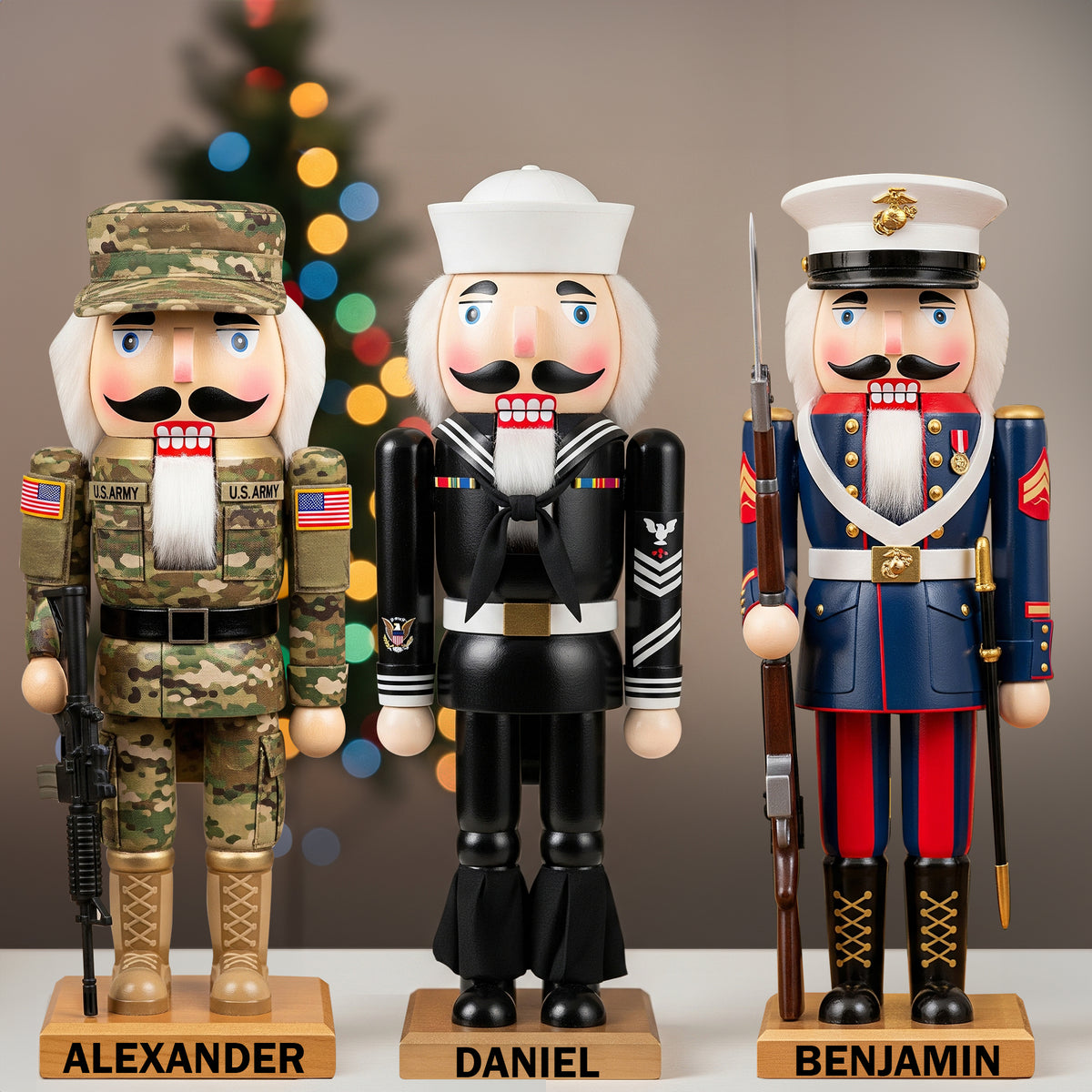 Service Pride Nutcracker Acrylic Plaque - Personalized Gifts For Veteran 04HYLU170925-Homacus