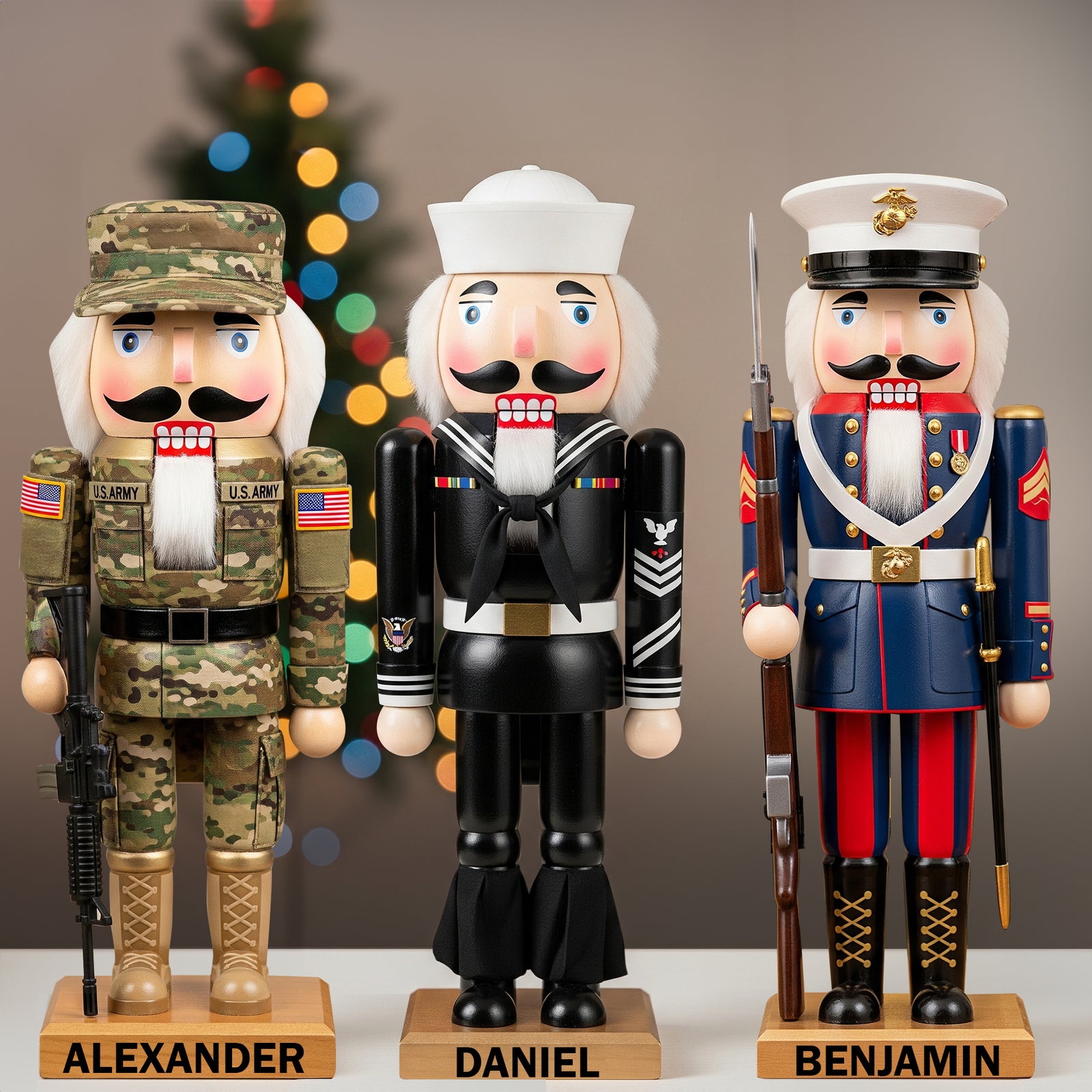 Service Pride Nutcracker Acrylic Plaque - Personalized Gifts For Veteran 04HYLU170925-Homacus