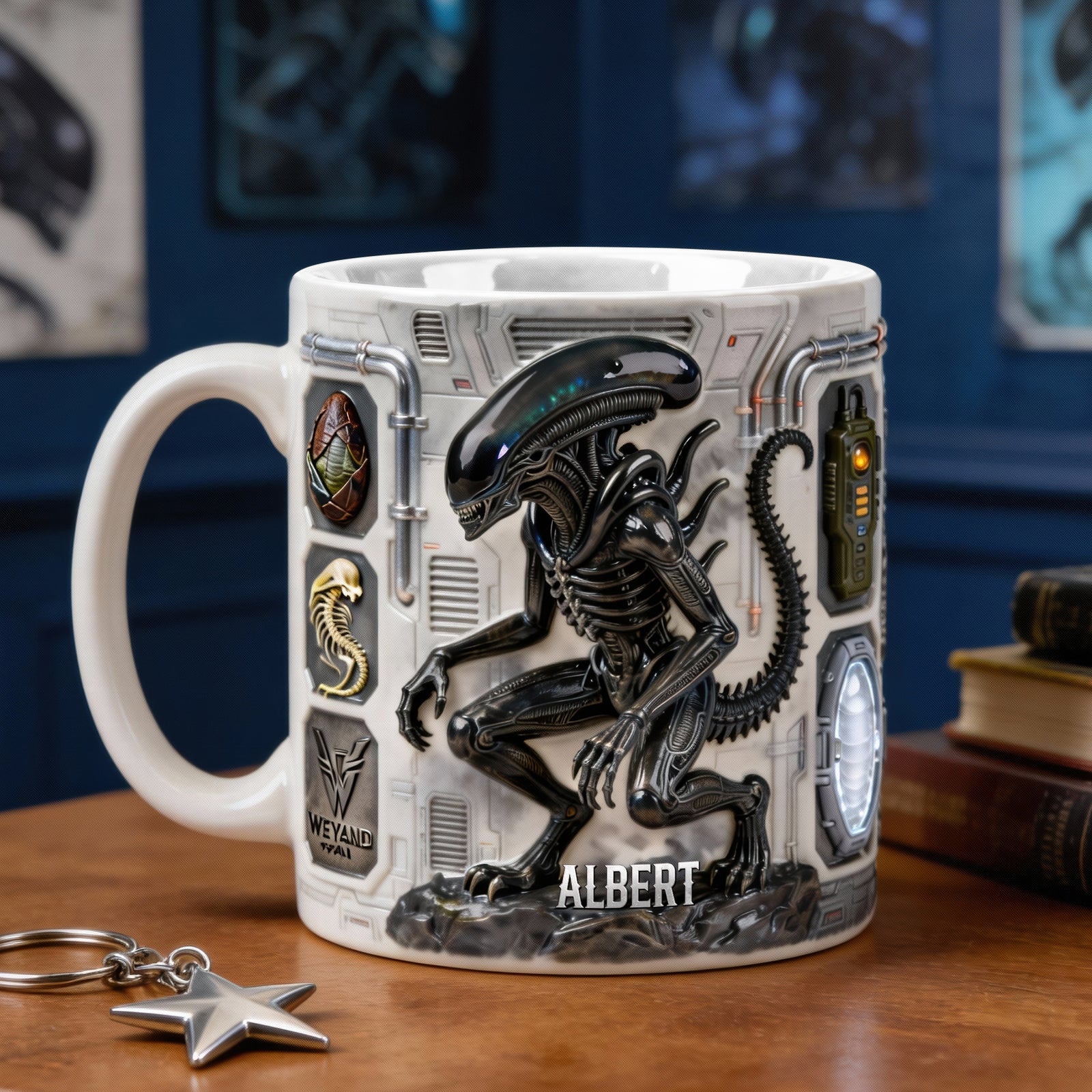 Sci-fi Creature Mug - Personalized Gifts For Him 02naqn301225-Homacus