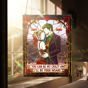 Mischievous Couple Suncatcher Ornament - Personalized Gifts For Couple 04kita011225-Homacus