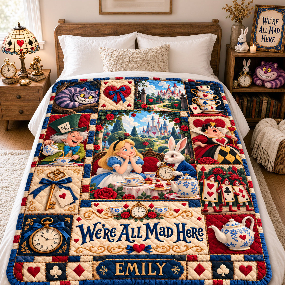 75th Anniversary Whimsical World Blanket - Personalized Gifts For Childhood Blanket 02HADH061026-Homacus