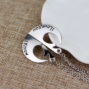 Personalized Gifts For Couple Necklace Rebel Alliance Puzzle-Homacus