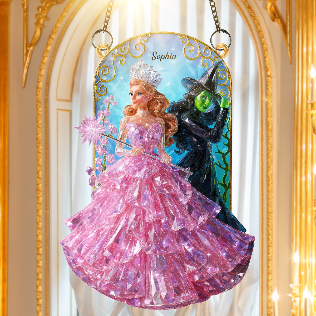Personalized Dark Magic Glow Suncatcher 04NAQN261125-Homacus