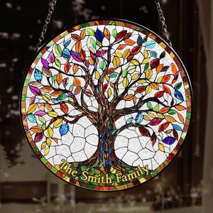 Personalized Gifts For Family Stained Glass 05acdt250824 Family Tree-Homacus