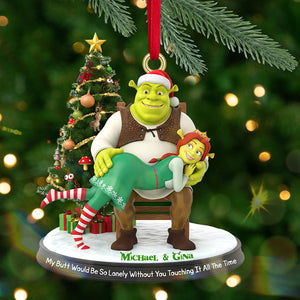 Ogre Couple Ornament - Personalized Gifts For Couple Christmas Ornament 04NAMG090925-Homacus