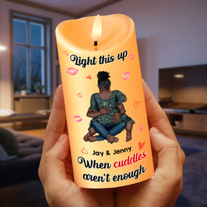 Personalized Gifts For Couple LED Candle Funny Couple 03TOMH161224HH-Homacus