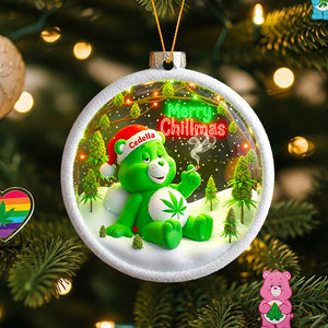 Merry Chillmas Ornament Personalized Gifts For Smokers 02TODT150825-Homacus