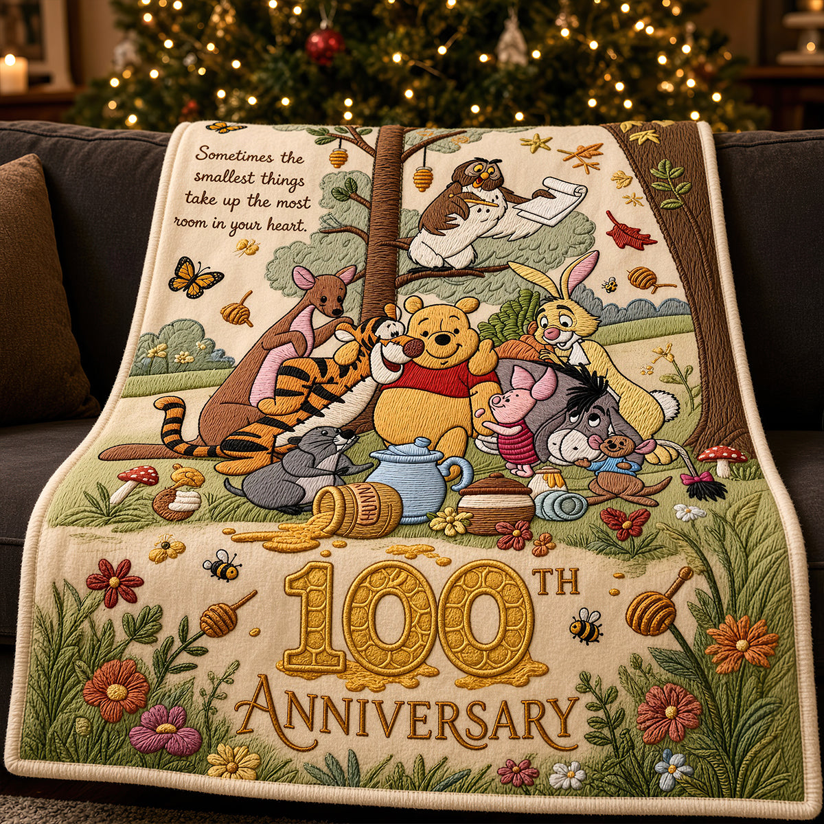100th Anniversary Childhood Cartoon Blanket - Personalized Gifts For Christmas Blanket 03PADT021026-Homacus