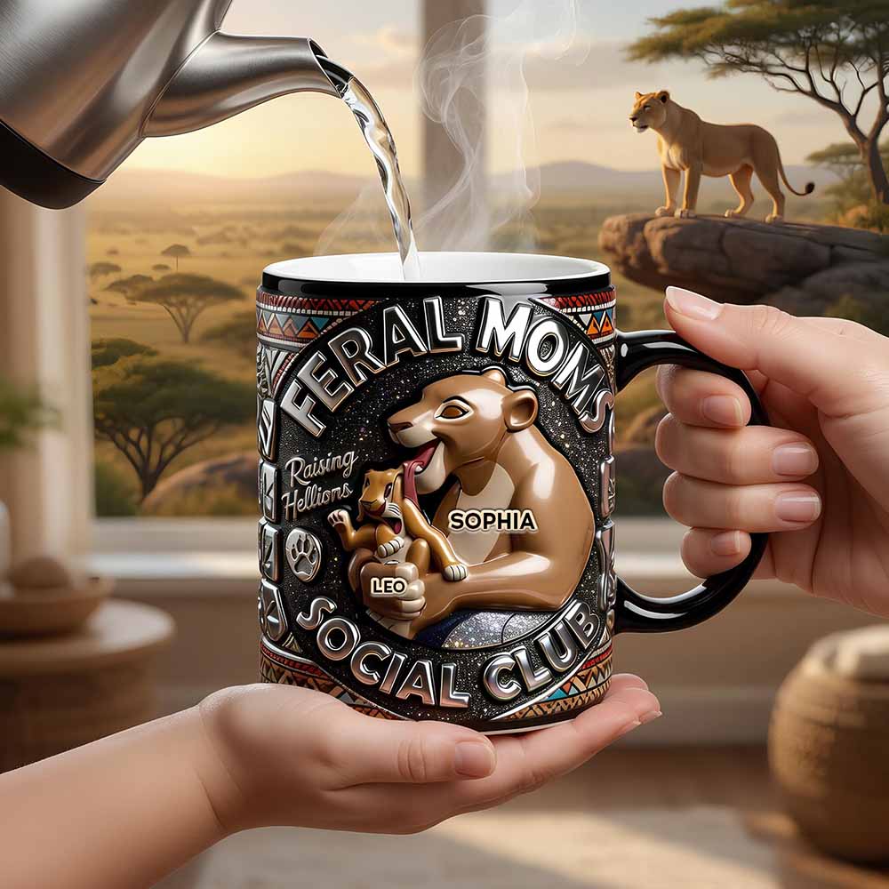 Feral Moms Social Club Magic Mug - Personalized Gifts For Moms 02qhdt210426-Homacus