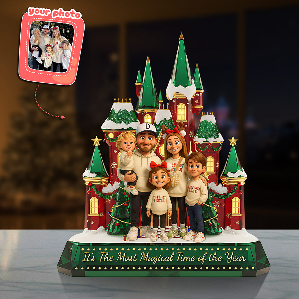 Personalized Gifts For Christmas, Family Custom Photo Custom Shape Acrylic Plaque 03pgta181025-Homacus