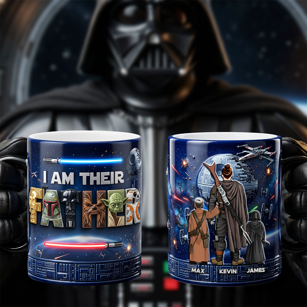 Dad’s Space Squad Magic Mug - Personalized Gifts For Dad 04PATA250526-Homacus