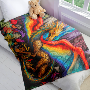 Personalized Gifts For LGBT Blanket, Pride Dragon 02qhpu120924-Homacus