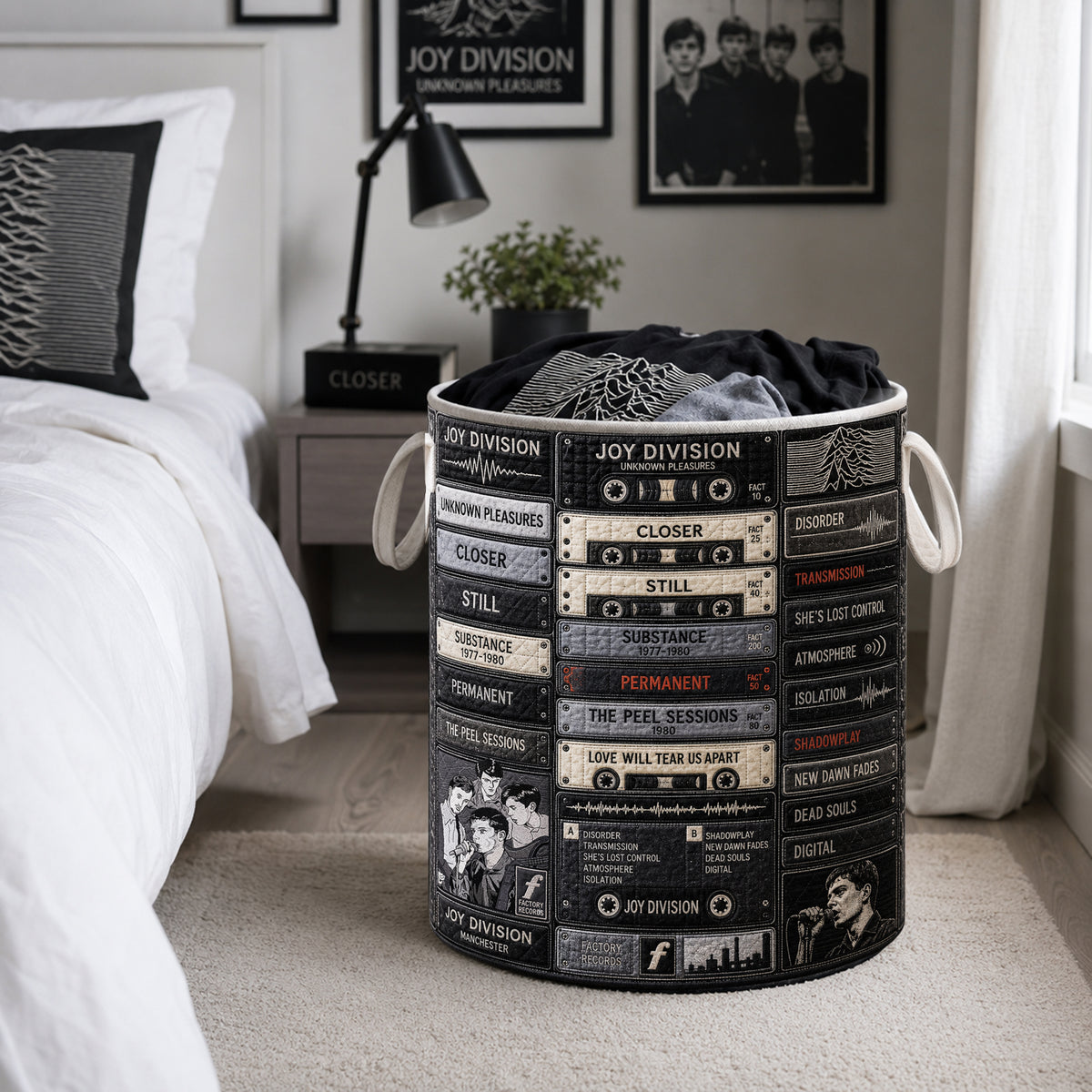 Retro Cassette Laundry Basket - Personalized Gifts 02hulu100726