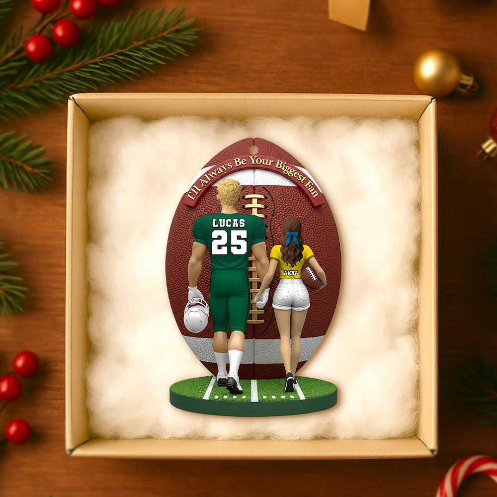 American Football Couple Personalized Gifts For Him Christmas Ornament 02natn030925-Homacus