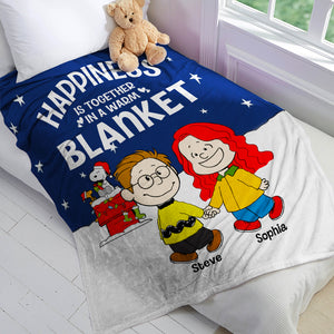 Personalized Gifts For Couple Blanket Happiness Is Together 01OHPO041023HH-Homacus