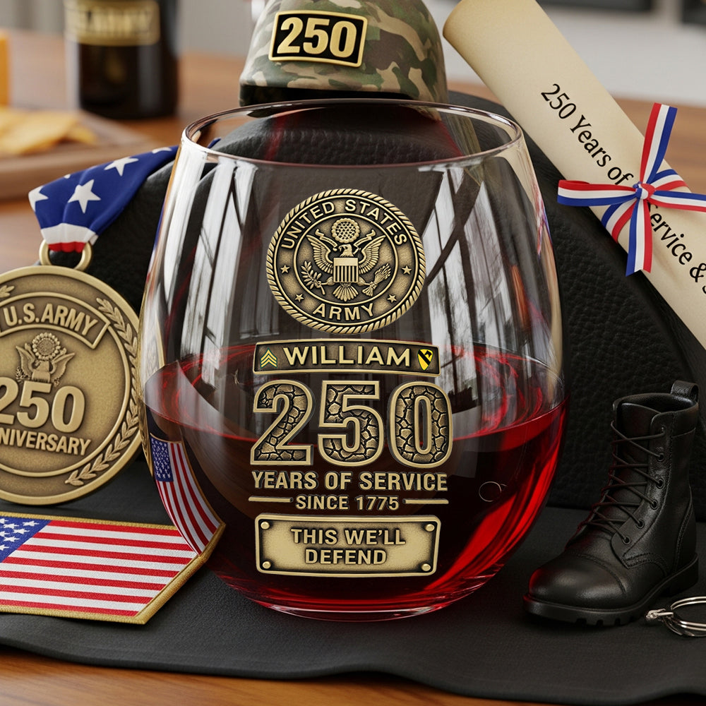 Military 250th Anniversary Glass Egg Cup Personalized Gifts For Veteran 01ohtn060825-Homacus